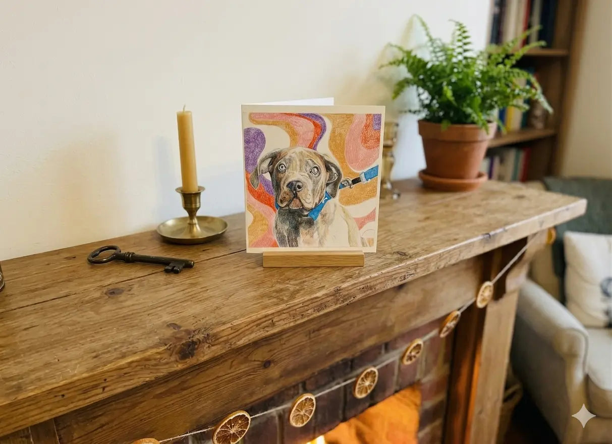 Blue The French Bulldog Greeting Card McCuddles