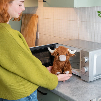 Heated weighted plush toy for period pain