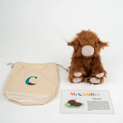 Hazel weighted plush cow for stress 