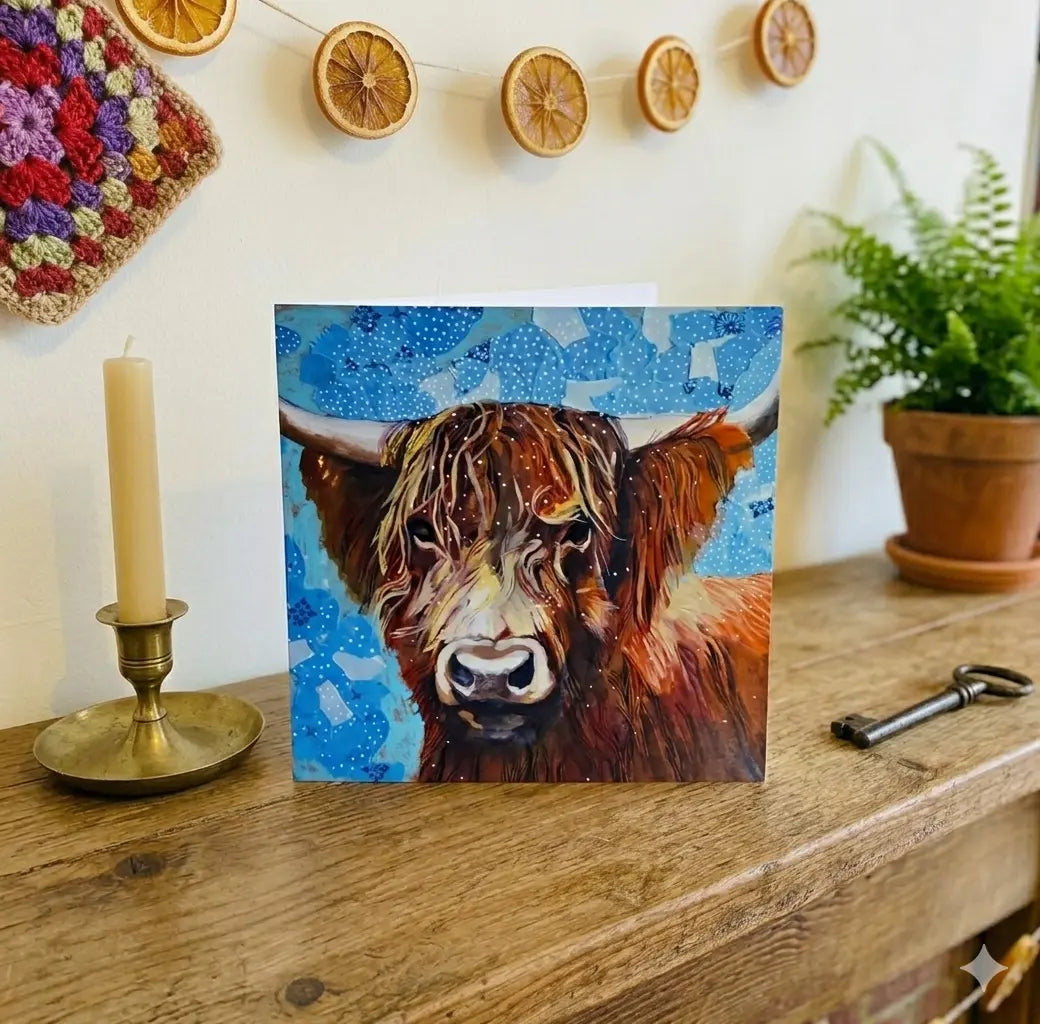 Highland Cow Greetings Card McCuddles