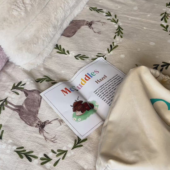 Hazel the highland cow, heatable weighted highland cow for stress and anxiety