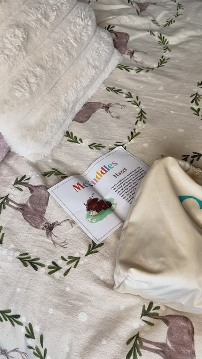 Hazel the highland cow, heatable weighted highland cow for stress and anxiety